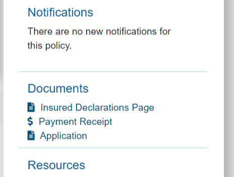 Notifications, Documents and Resources 